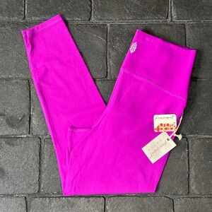 Free People x Hatch Maternity Never Better Leggings Flourescent Berry  Size M
